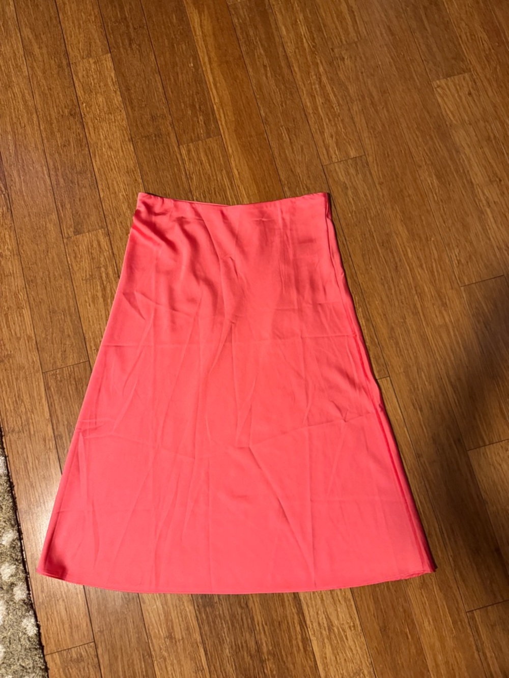 NWT J Crew Satin Women’s Coral A-Line Skirt
